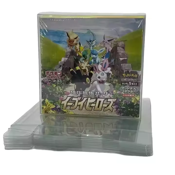 Пыленепроницаемый ПВХ Pokemon японская бустерная коробка пластиковый защитный чехол защитная коробка витрина