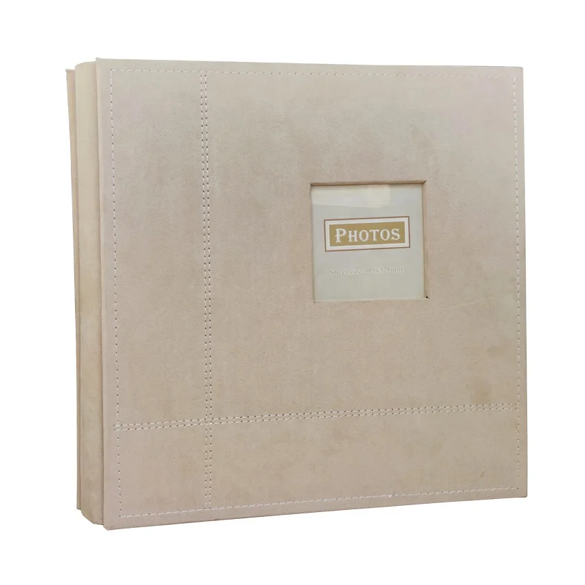 Guanmei Self Adhesive Photo Album Magnetic Scrapbook Album 80 Magnetic Double Side Pages Linen Hardcover DIY Photo Album