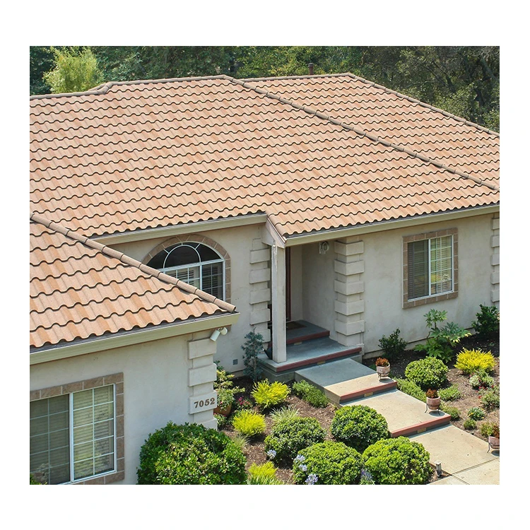 Milano Type Best Materials Colorful Sand / Stone Coated Metal Zinc Roofing Tiles Sheet In Nigeria
