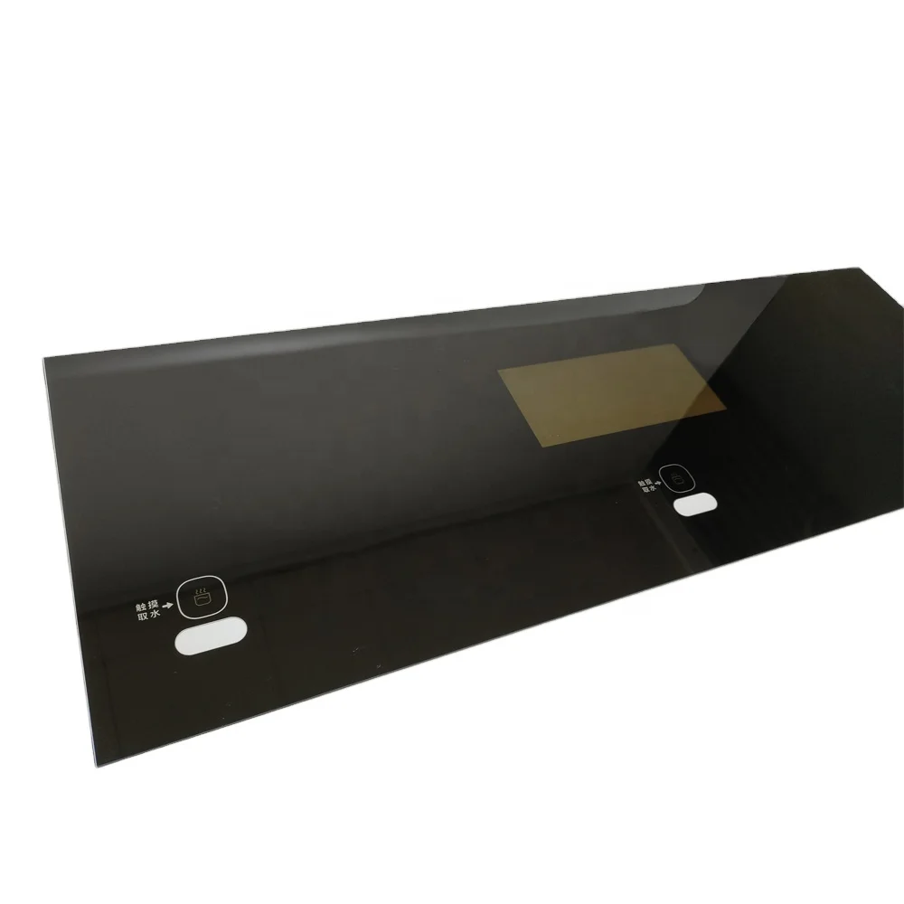 Factory Price OEM Switch Panel Electronic Glass Touch Panel Water Dispenser Glass Surface Tempered Glass Parts