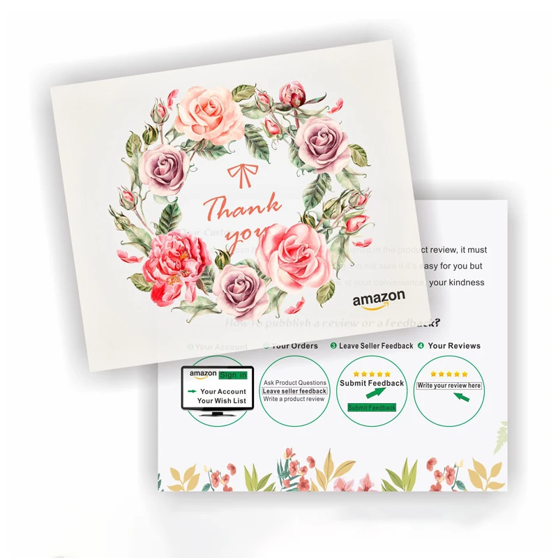 Индивидуальная карточка послепродажной печати, фотопечать, индивидуальное обслуживание, спасибо за открытки для покупок