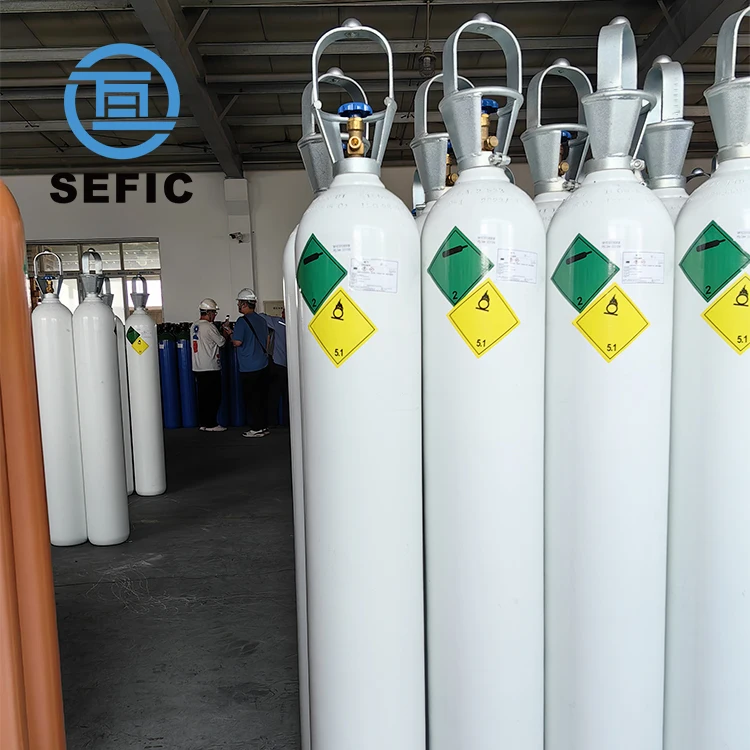 Wholesale price 50L 200Bar High Pressure Oxygen Gas Cylinder Hospital Medical Oxygen Cylinder