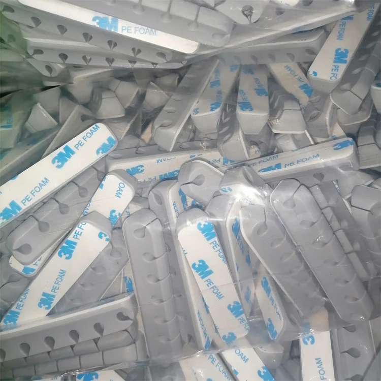 7slots flexible self adhesive silicone wire cord cable holder organizer management clips for desktop USB earphone