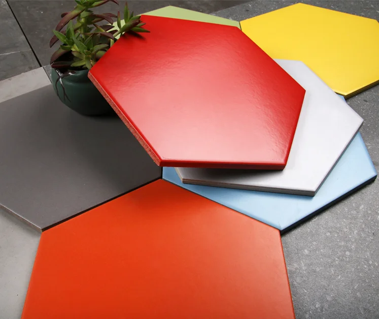 European hexagonal diamond kitchen and bathroom ceramic tiles