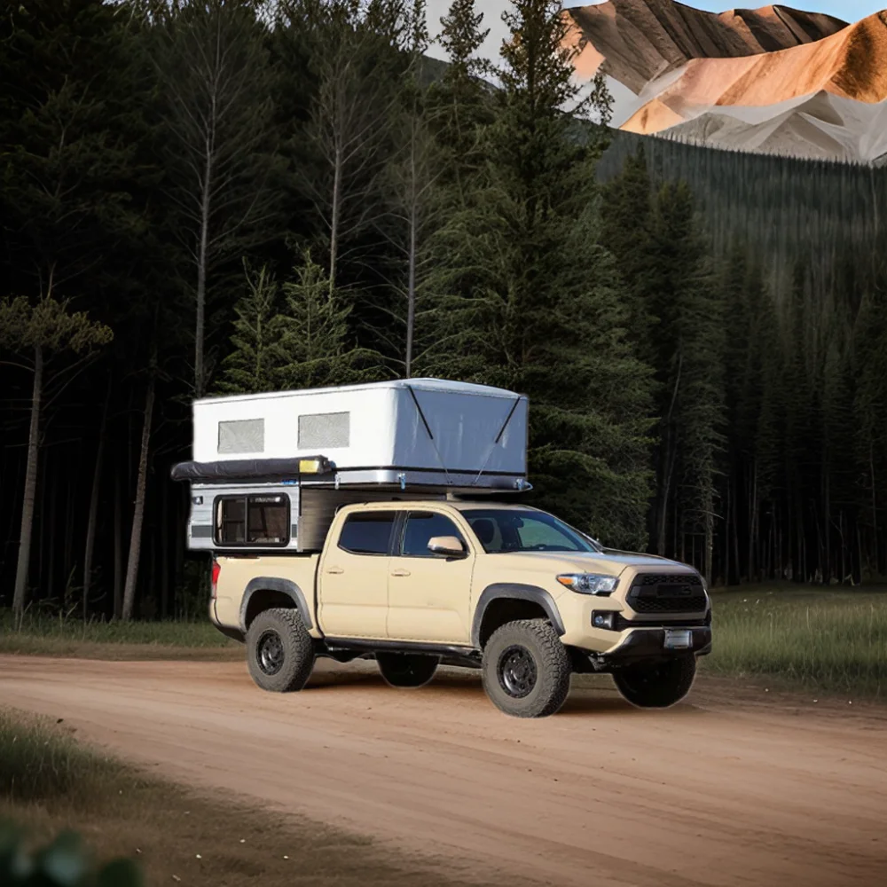 2025 Kinlife 4X4 Slide in Truck Camper Hot Selling Lighted for Outdoor Use Compatible with Toyota Tacoma