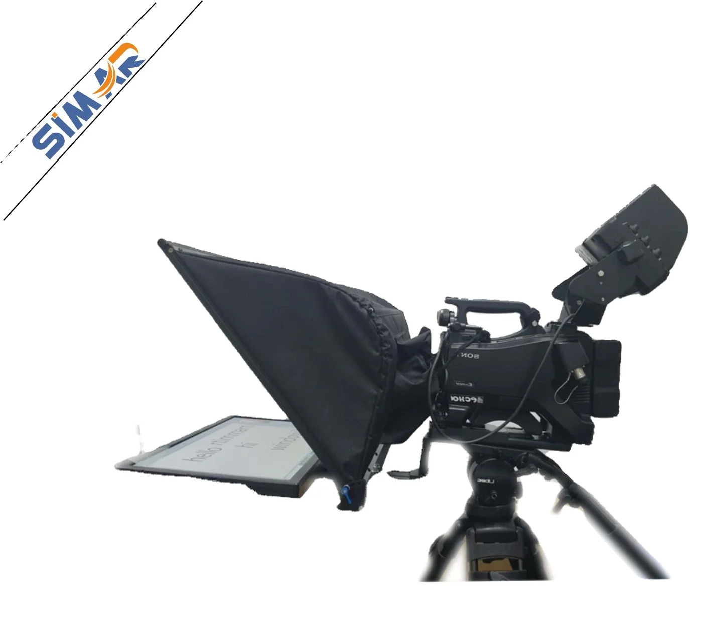 24 inch HD self-reversing monitor professional laptop or desktop broadcast TV studio teleprompter with multi-function controller