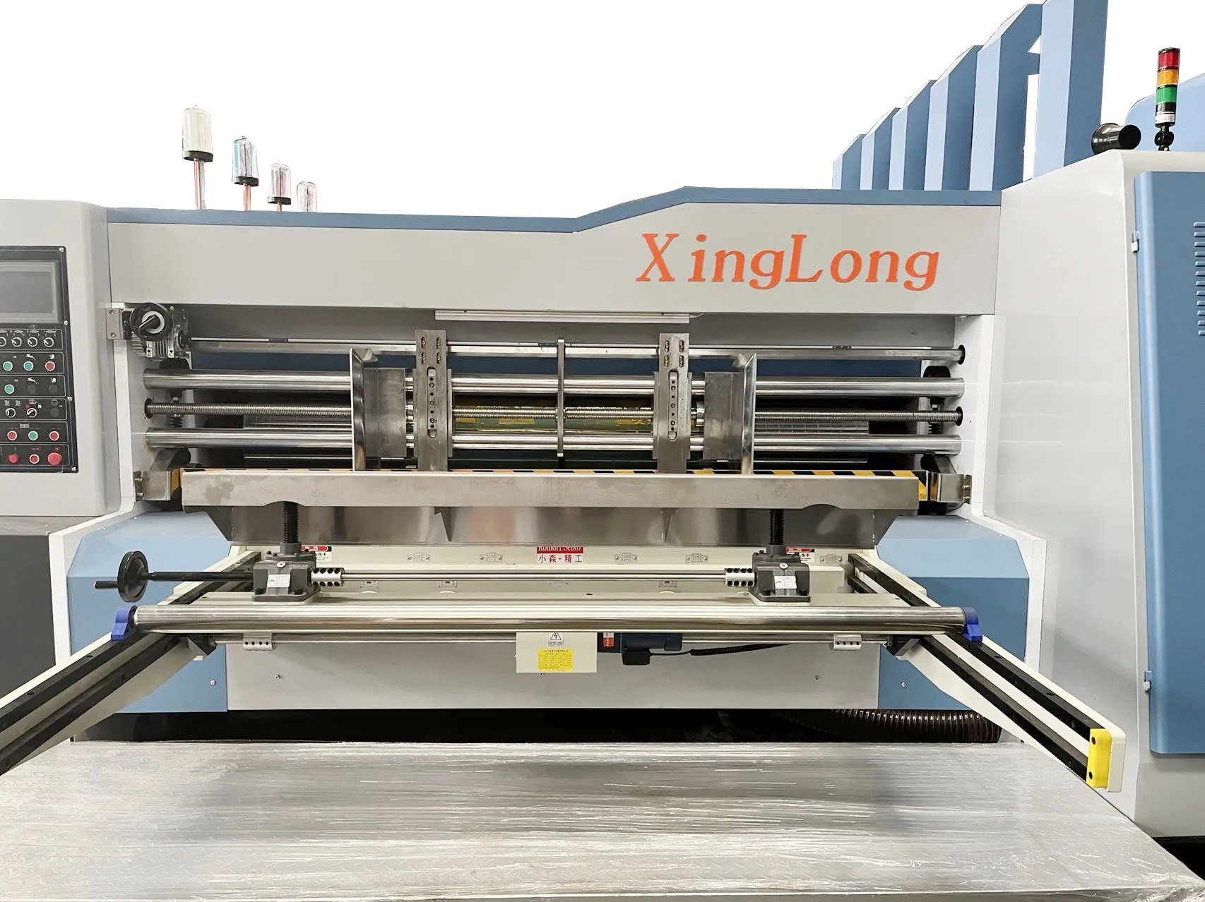 Auto feeder flexo printing slotting rotary die cutting machine