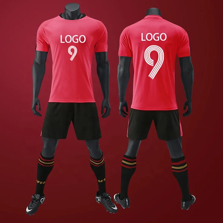 100% Polyester Kids Men Soccer Sportswear Training Jerseys Football Uniform Classic Soccer Jerseys