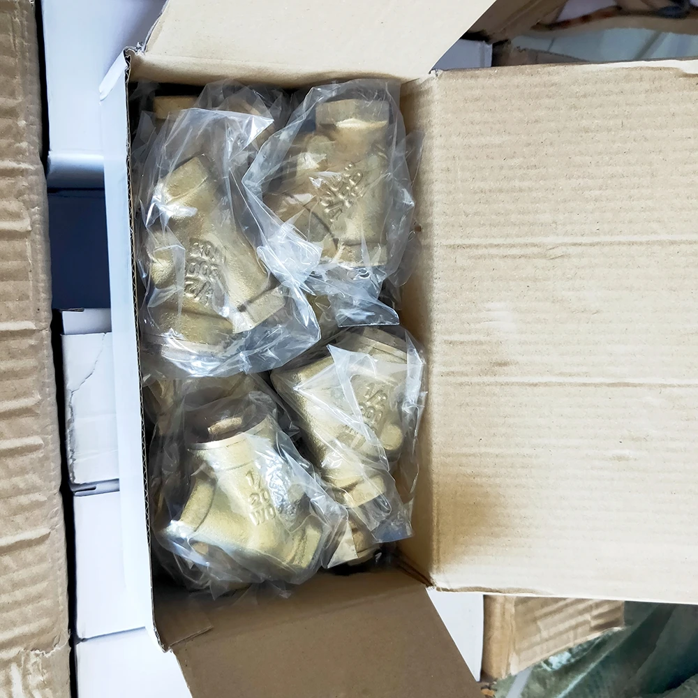 Fire Protection Gate Pressure Brass Swing Check Valves Industrial Globe Valves with High Temperature Resistance  Washer Inside