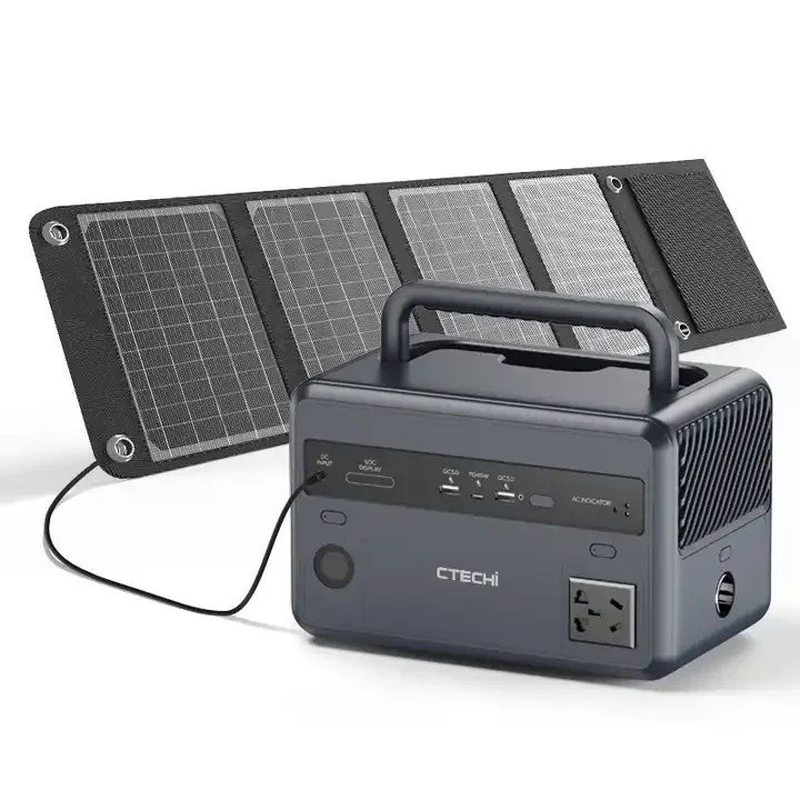 US Stock 300W Outdoor Camping Portable Power Bank System External Battery Solar Power Source Supply Station 300W