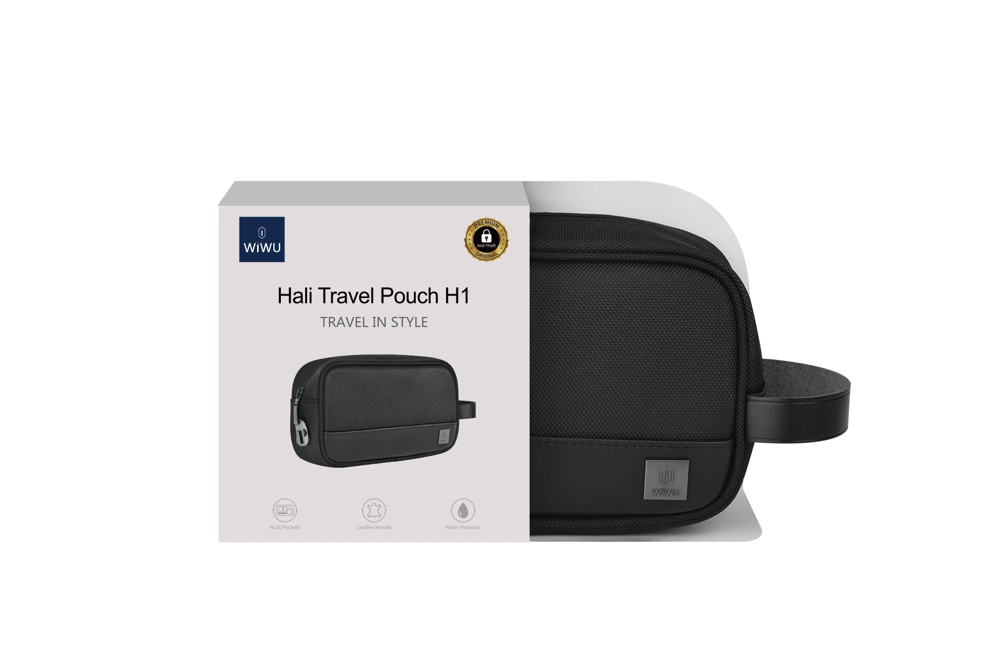 WiWU Wholesale Big Capacity Traveling Bags Hali Travel Pouch with anti-theft coded lock for accessories