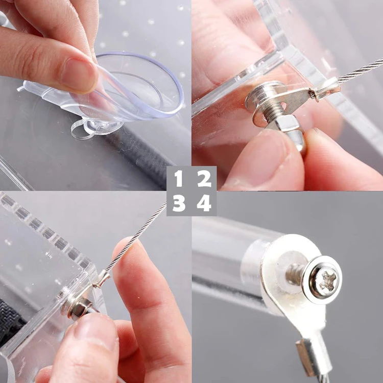 Transparent Bird Feeder Extra Strong Suction Cup Drainage Holes Wild Bird Feeder for Window