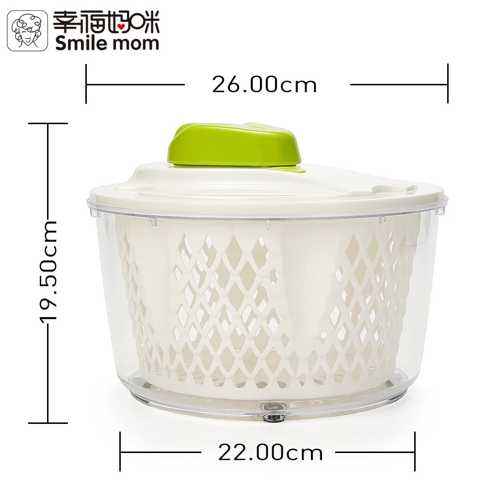 Manual Vegetable Salad Spinner Hot Sale Kitchen Tool Multifunctional Large Capacity