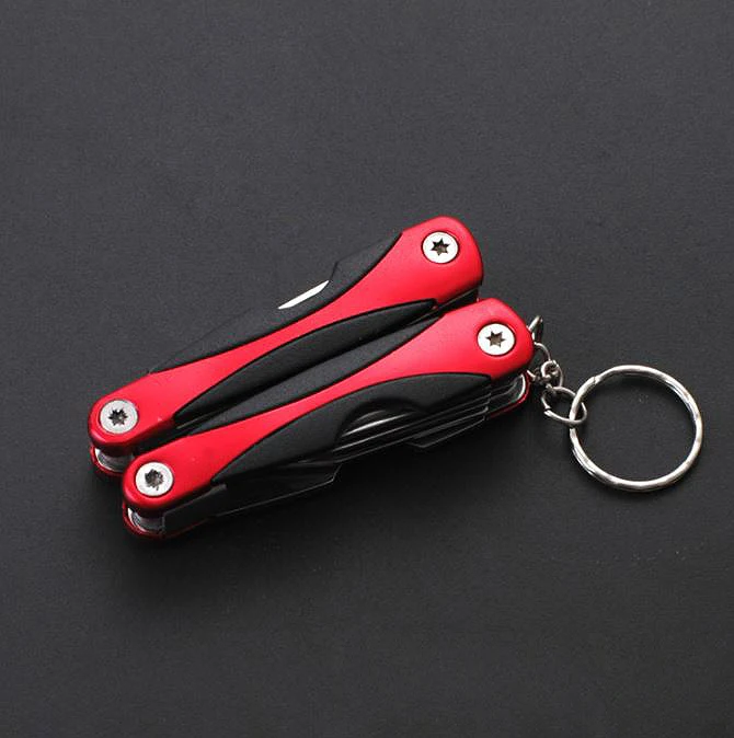 Лидер продаж на Amazon, Многофункциональный Миниатюрный брелок для ключей, карманные плоскогубцы, Рыболовный инструмент