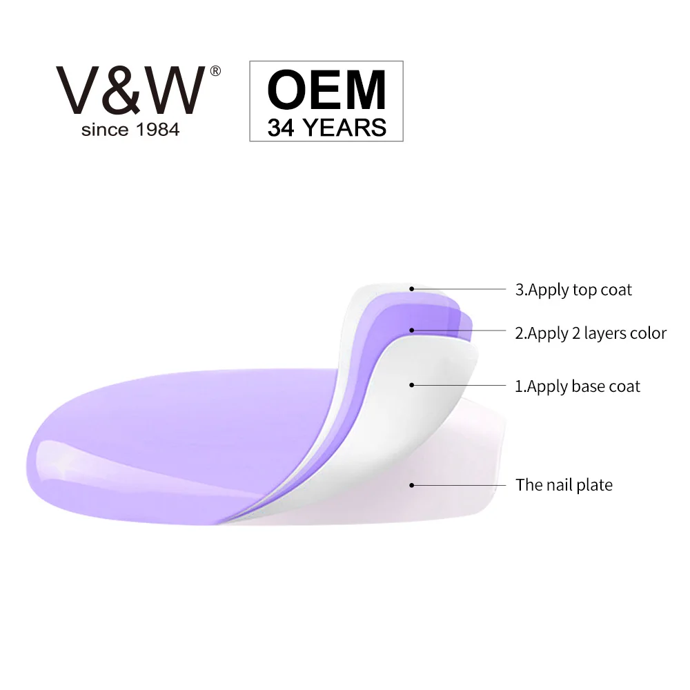 best supplier top and base coat gel nails 2 in 1 nail polish 34 years manufacture OEM/ODM your private label