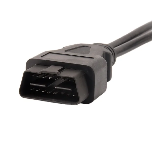 OBD16pin Удлинительный кабель двусторонний Конверсионный подходит для 2 устройств OBD оптом OBD2 жгут проводов автомобильного компьютера