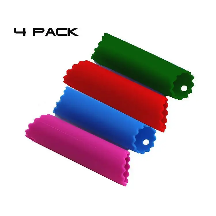 
4 Pieces kitchen gadget Garlic Roller Peeling Tube Tool Silicone Garlic Peeler 