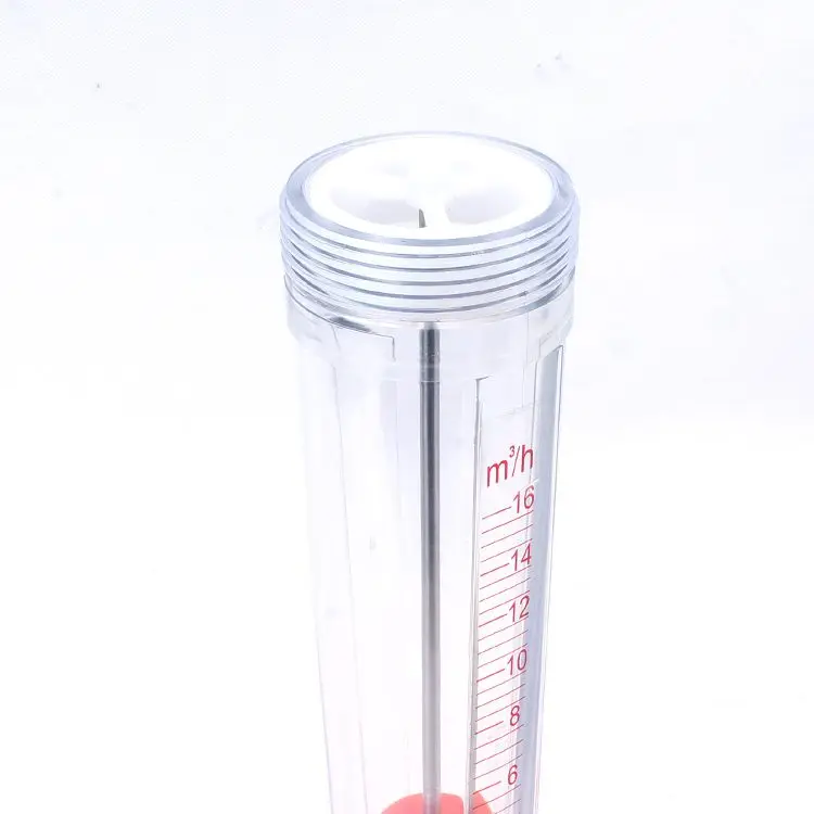 Plastic float flowmeter Customized plastic rotor float flow meter tube type rotameter flowmeter for water liquid
