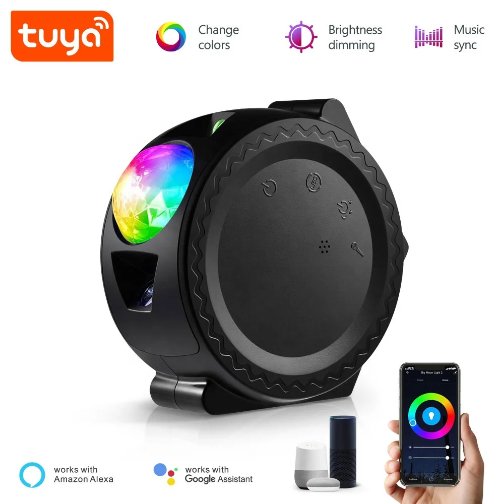 2023 Newest New Model WiFi  Tuya Smart  Music Light Star Projector With 3-in-1 Sky+Moon+Star APP Control PST-SC511