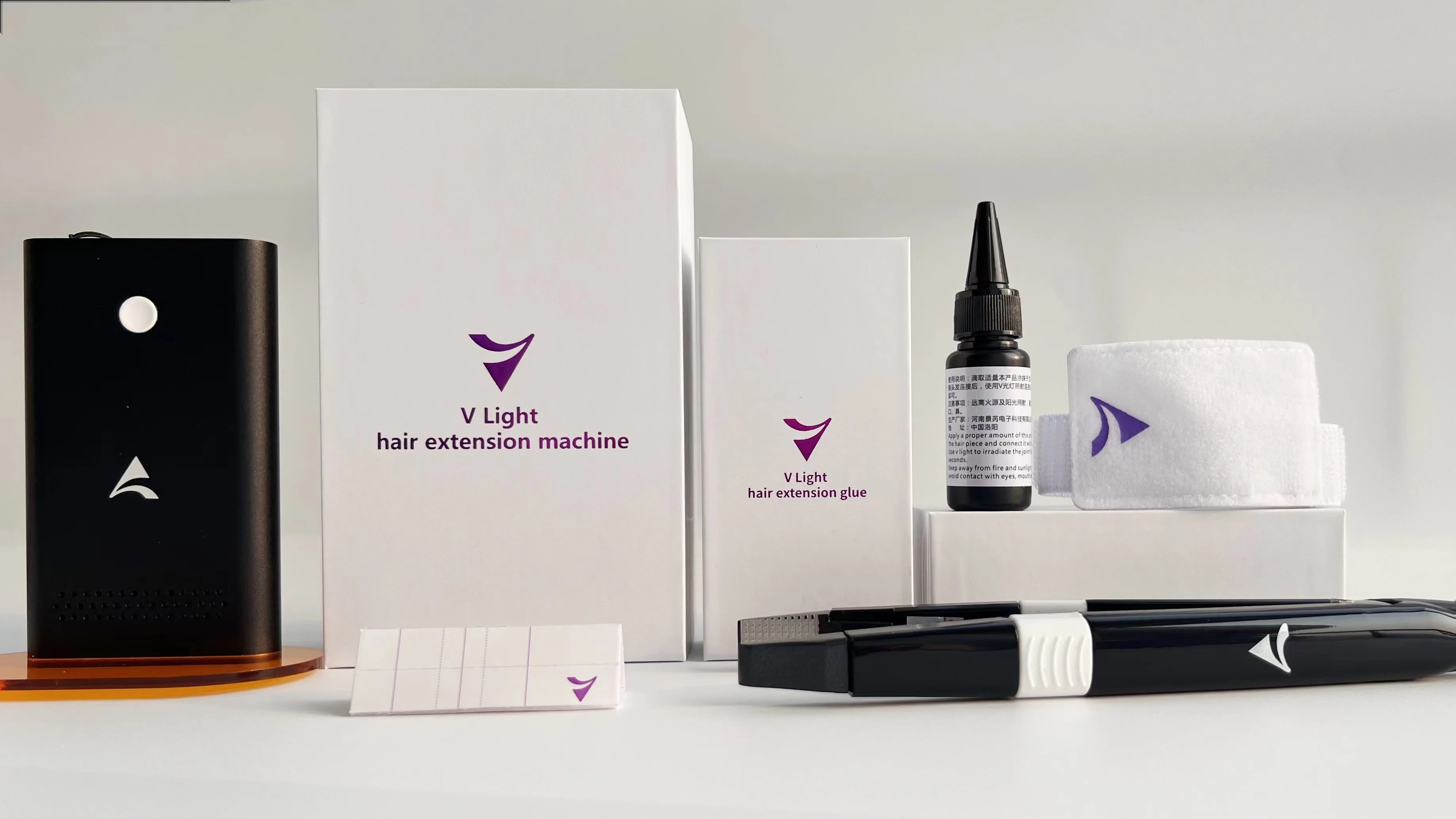 Factory Hot Selling V Light Hair Extension Tools V Light Glue Invisible Adhesive Human Hair Extension Machine