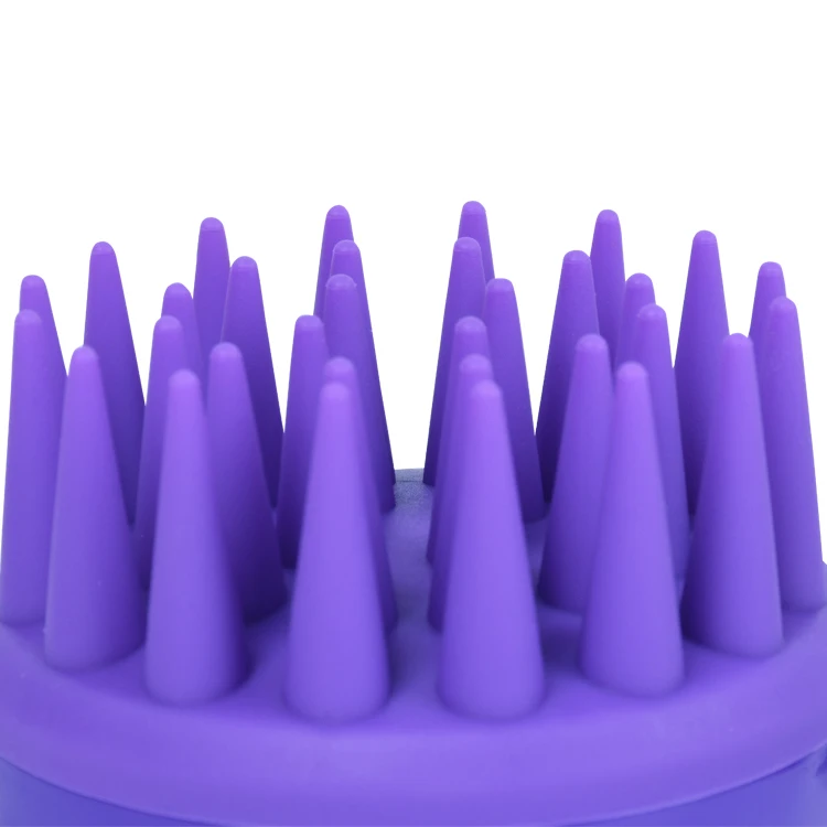 Mix colors wholesale Amazon hot selling cheap plastic silicone hair washing handheld scalp head massager