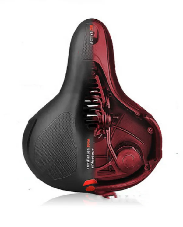 Leather bicycle saddle bike seat with tail light