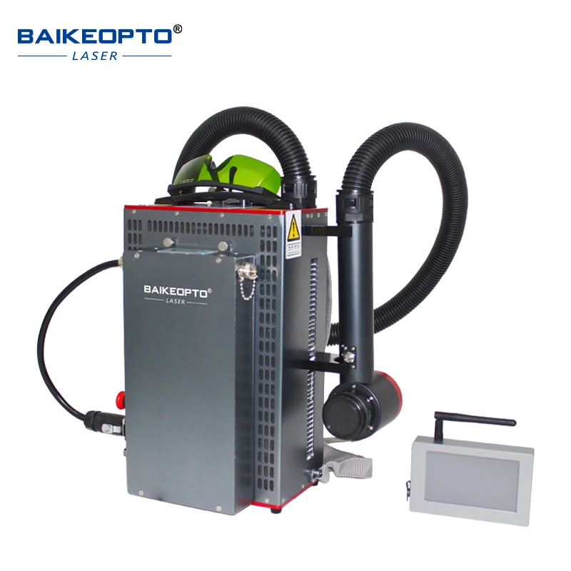 Backpack Portable Pulse Laser Cleaning Machine 2023 hot efficient100w backpack laser cleaning  machine suitable for outdoor work