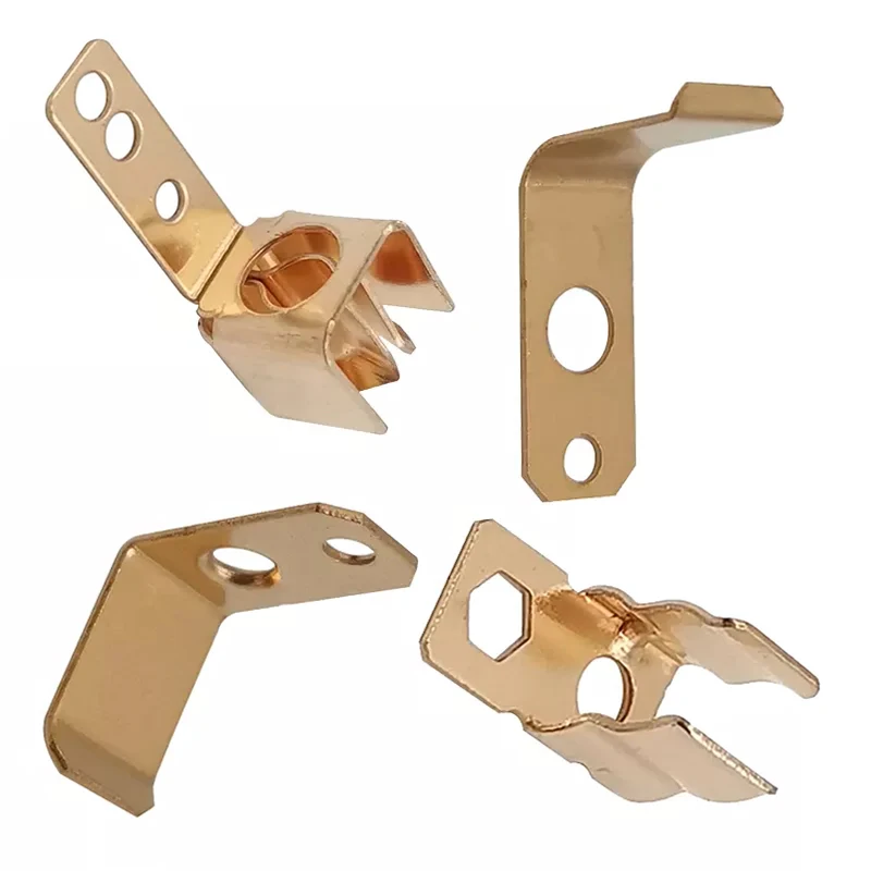 China Factory Custom Brass BeCu Components Metal Stamping Parts For Electrical For Wall Switch Plugs Sockets