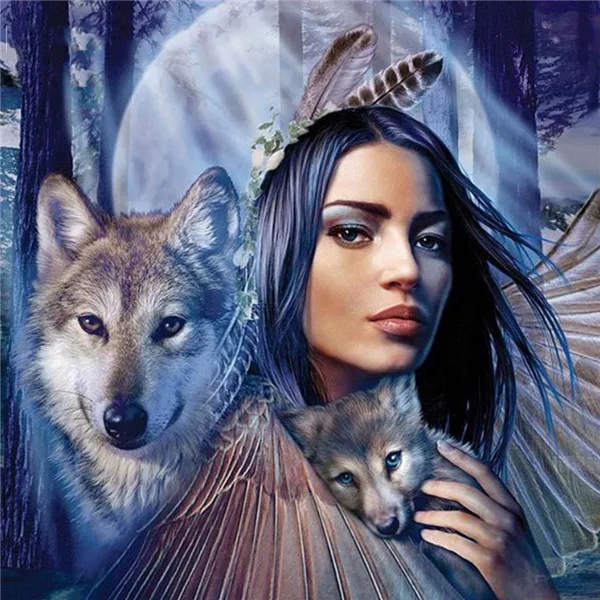  DIY Diamond Art Painting Kits Wolf Animal Photo Custom Embroidery Sale Woman Decor For