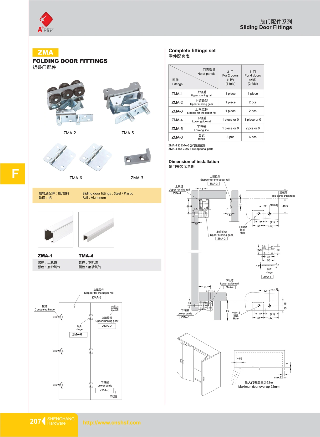 Стеклянные раздвижные складные гаражные двери фитинги
