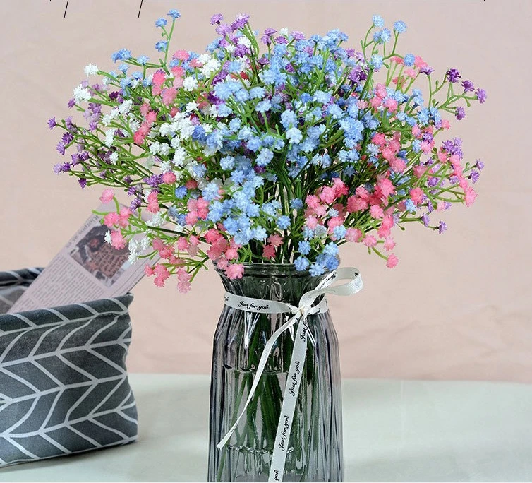 Manufacturer High Quality Colorful Gypsophila Bouquet White Artificial Tree Artificial Flower For Home Party Weeding Decor