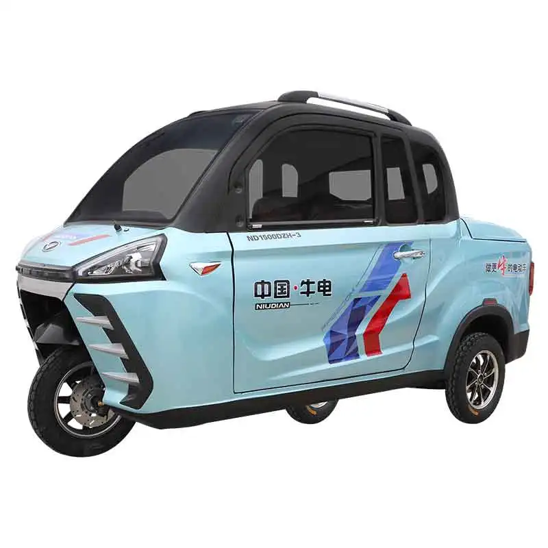 High Elastic Waterproof Seats Pearl White Electric Pickup Truck