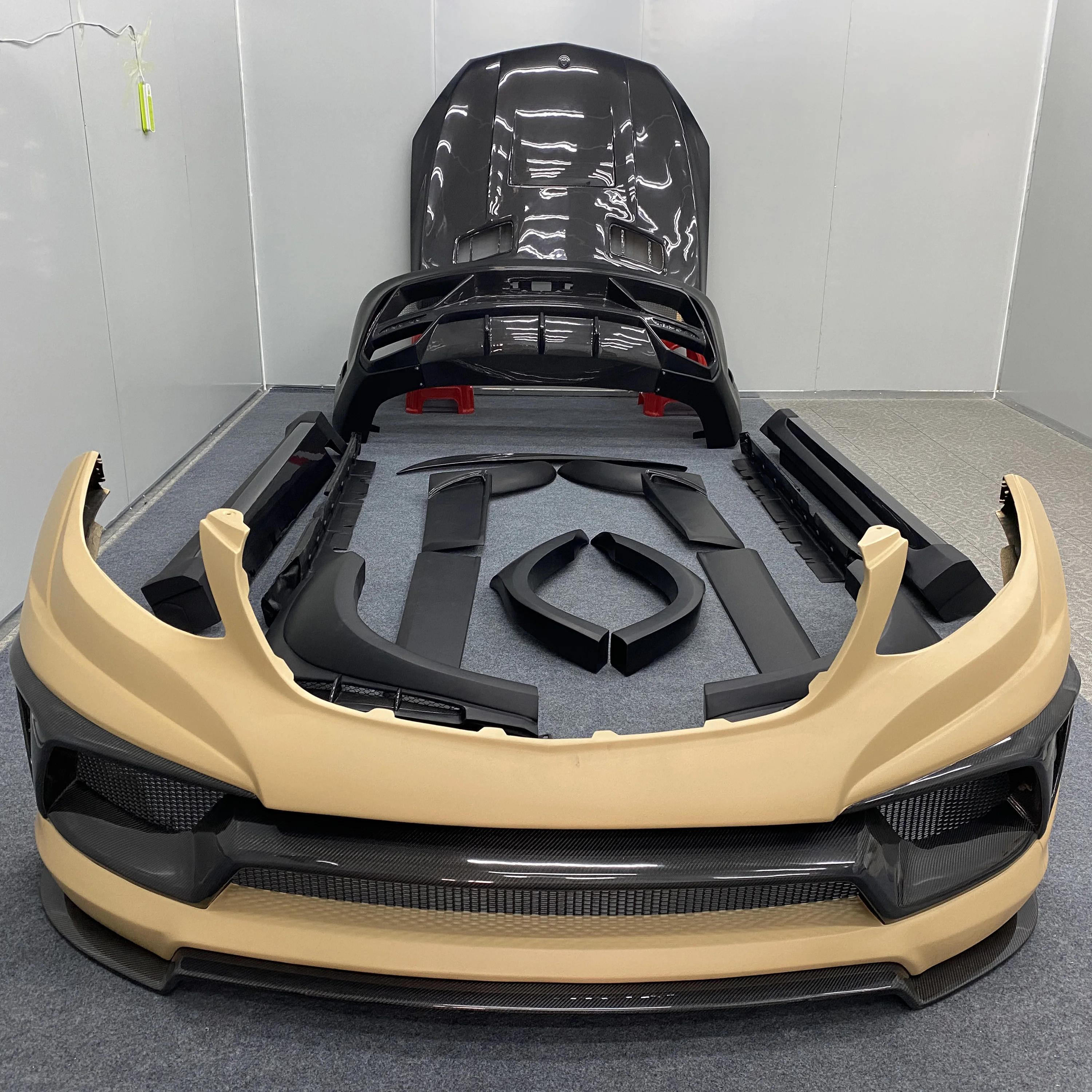 LM Style Fiber glass/Half Carbon Fiber Wide Body kit For  GLE-Class Coupe SUV GLE320 GLE400 GLE450