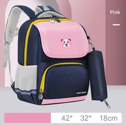 2022 fashion student schoolbag 1-6 grade portable large-capacity double shoulder bag school bag with pencil case