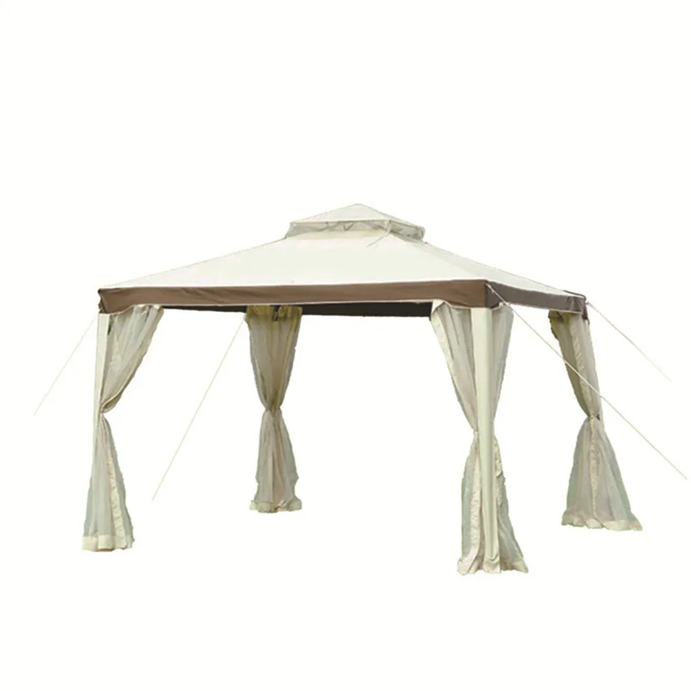 Polyester Intubation Tent Outdoor Advertising Double-roofed Pergola Stall Barbecue Parasol European-style Rainproof Shelter Tent