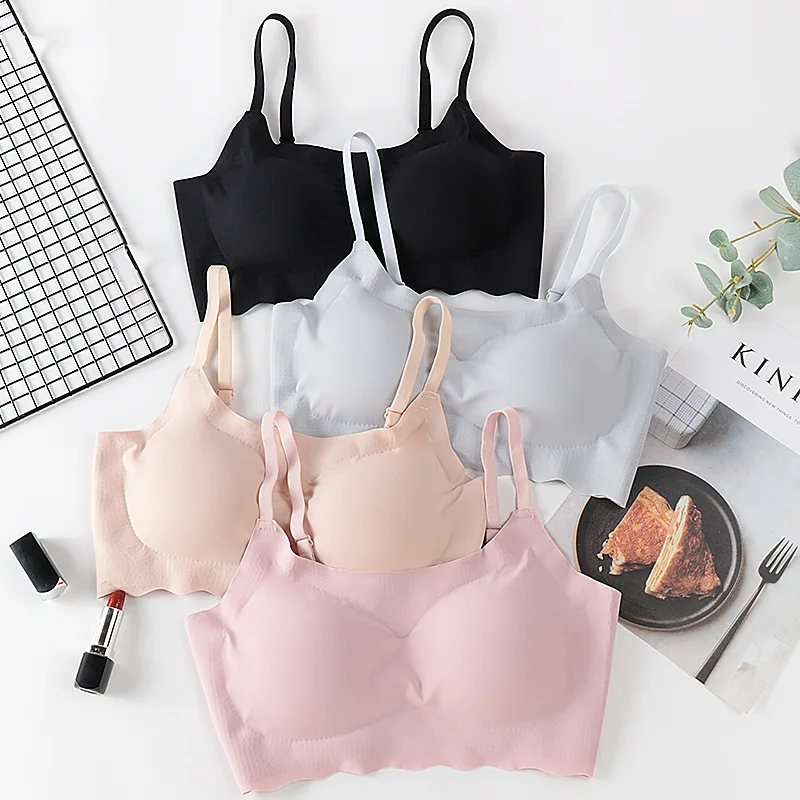 Push Up Bra Bralette Sexy Lingerie Underwear Wireless Seamless Bra Ultra Strap Padded Bras for Women