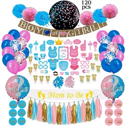 RUI YI Boy Or Girl Baby Shower Decoration Confetti Gender Reveal Party Supplies Kit