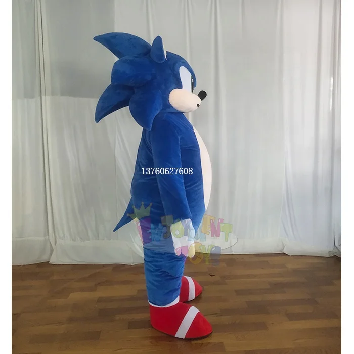 High quality custom made sonic mascot costume cosplay costumes for sale