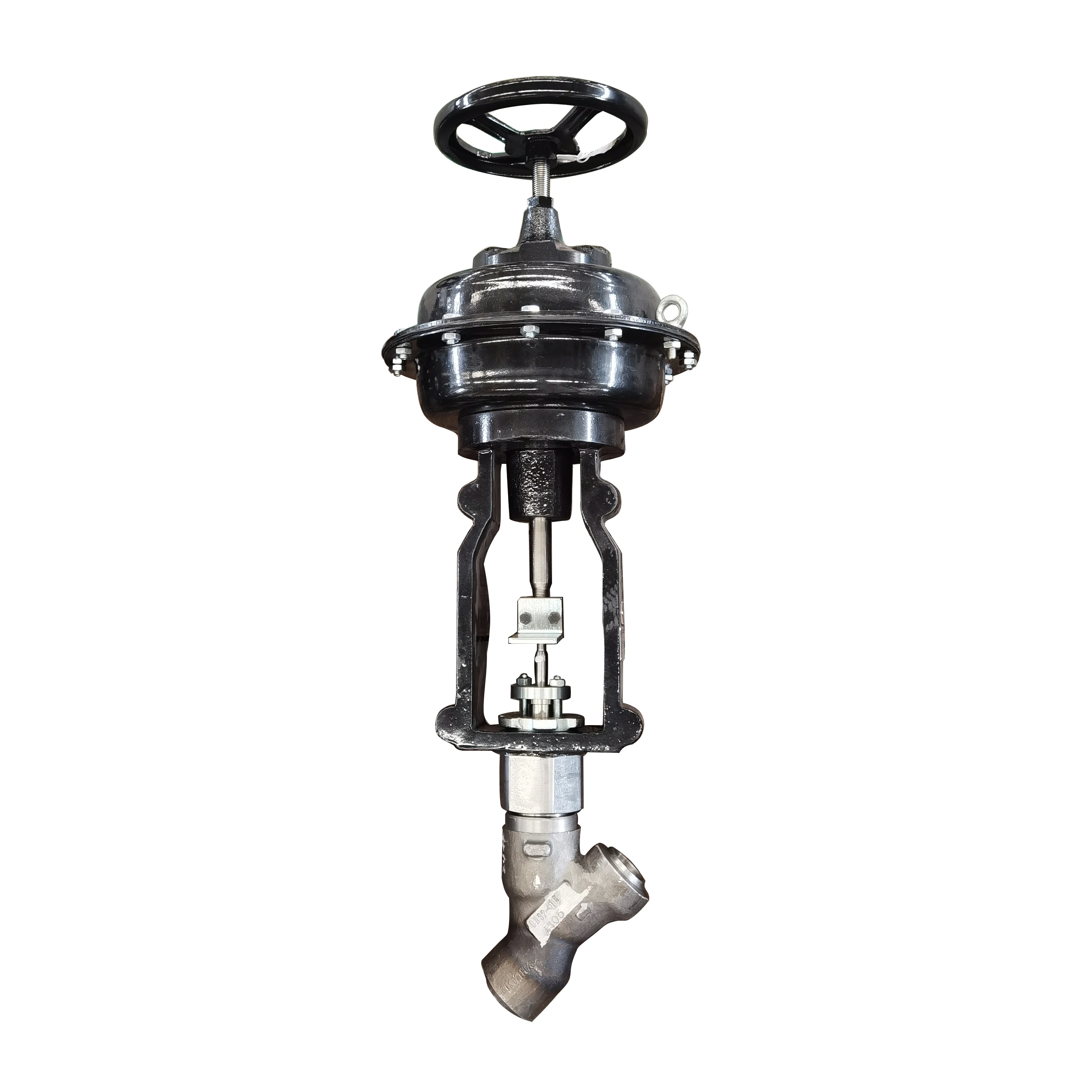 Forged Pneumatic Inch Drawing Api A105 Steel Threaded End Y Type Globe Valve