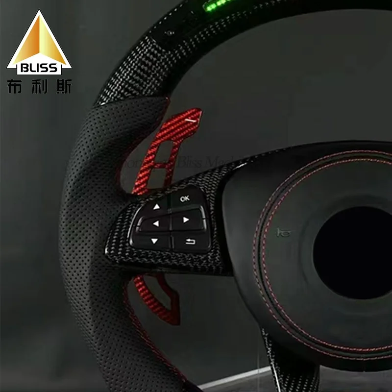 Steering Wheel Car Steering Wheel Cover Leather Steering Wheel Quick Release For Mercedes-Benz G320