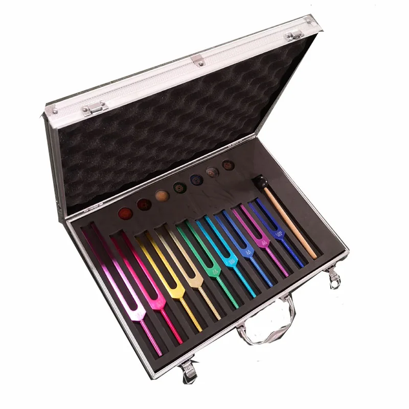 Набор вилок для заживления священных чакр solfeggio, звуковая лечебная вибрационная терапия, музыкальные инструменты для заживления йоги