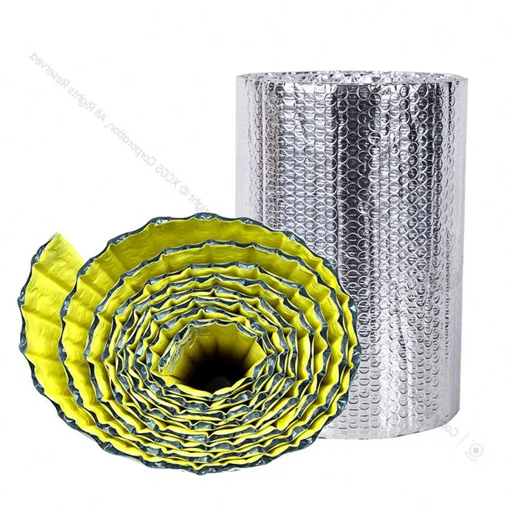 Aluminum Bubble Foil Thermal Insulation Sheet Foam Insulation Board Environmental Building Bubble Isolation Material