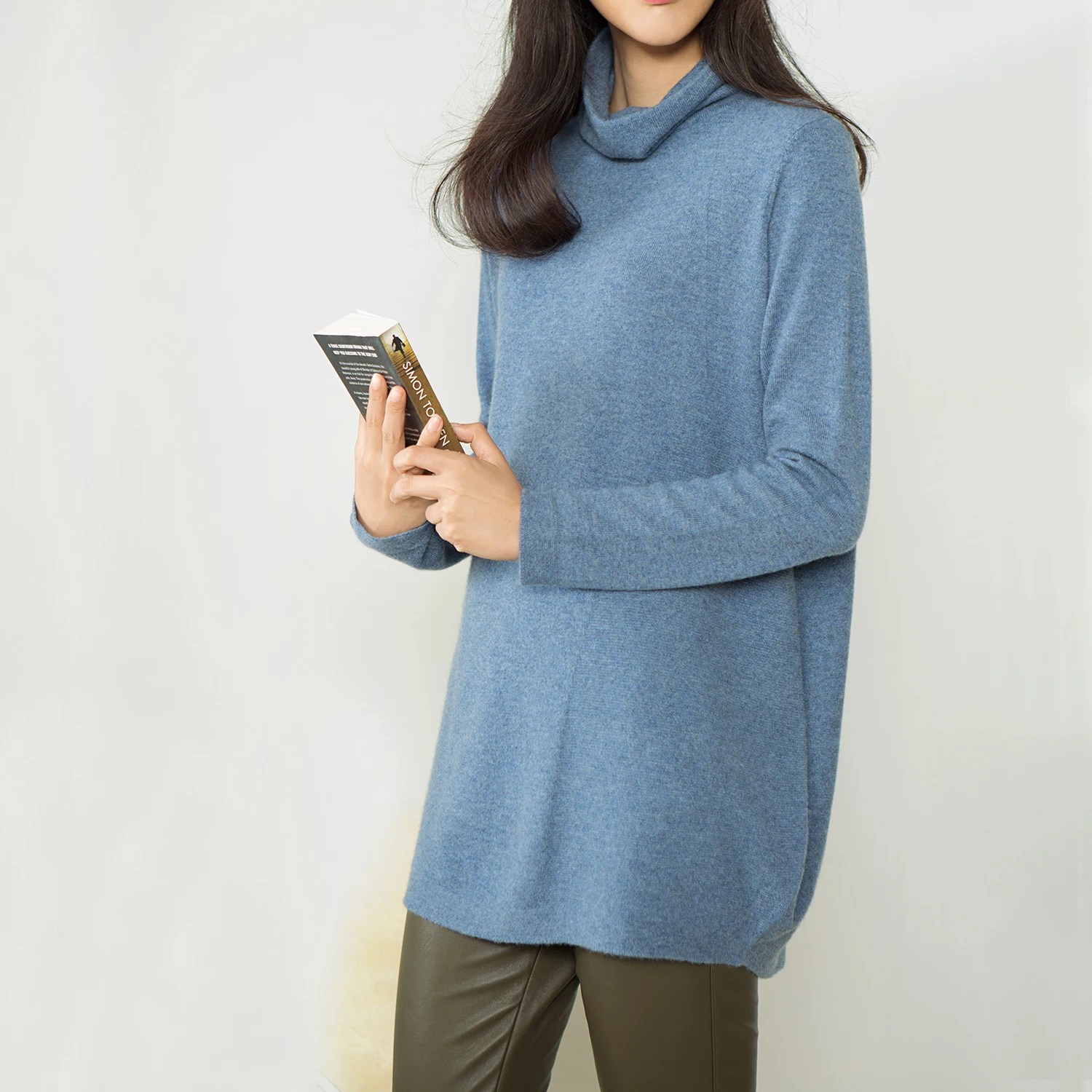Factory supply high quality 100% pure cashmere sweaters jumper for women