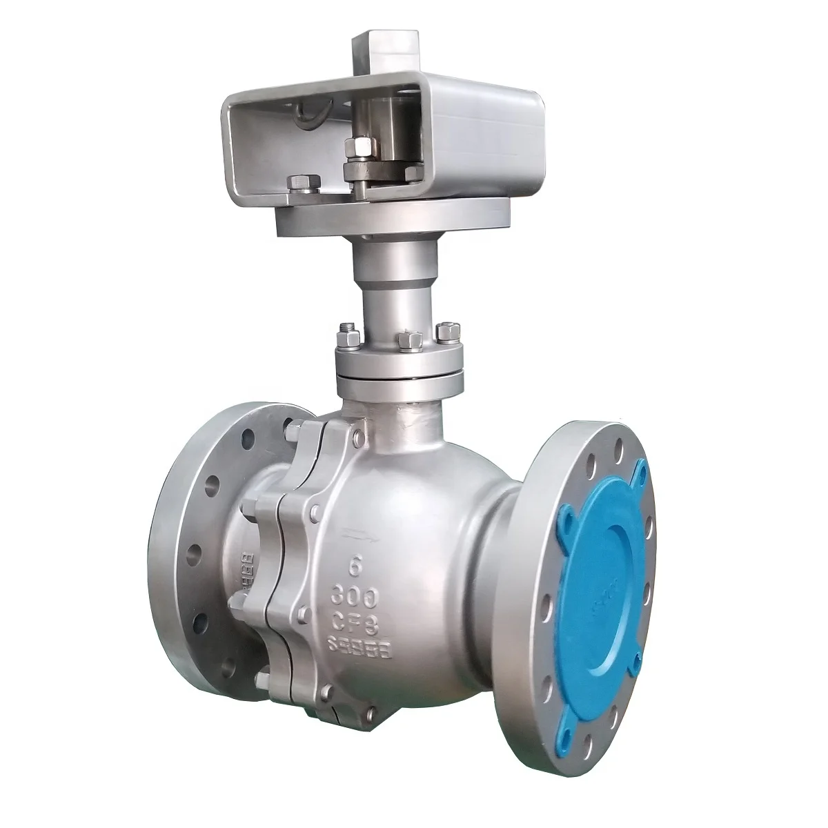 LOW TEMPERATURE PNEUMATIC OPERATED 2 PIECE CRYOGENIC FLOATING CASTING BALL VALVE