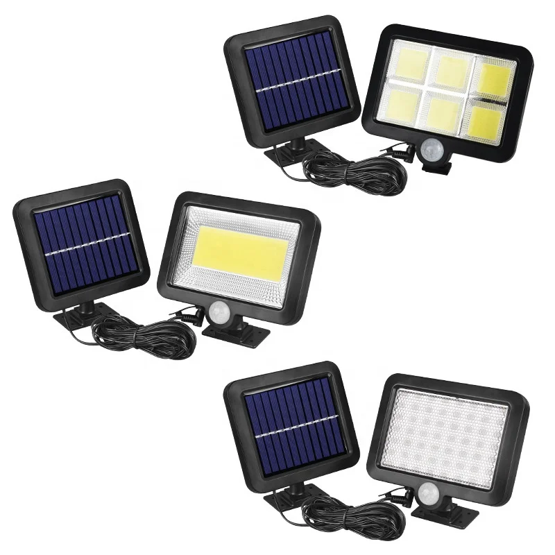 SMD COB LED light Human Body Induction Outdoor Solar Panel Courtyard Split Garage Solar Power System Home Solar Wall Light