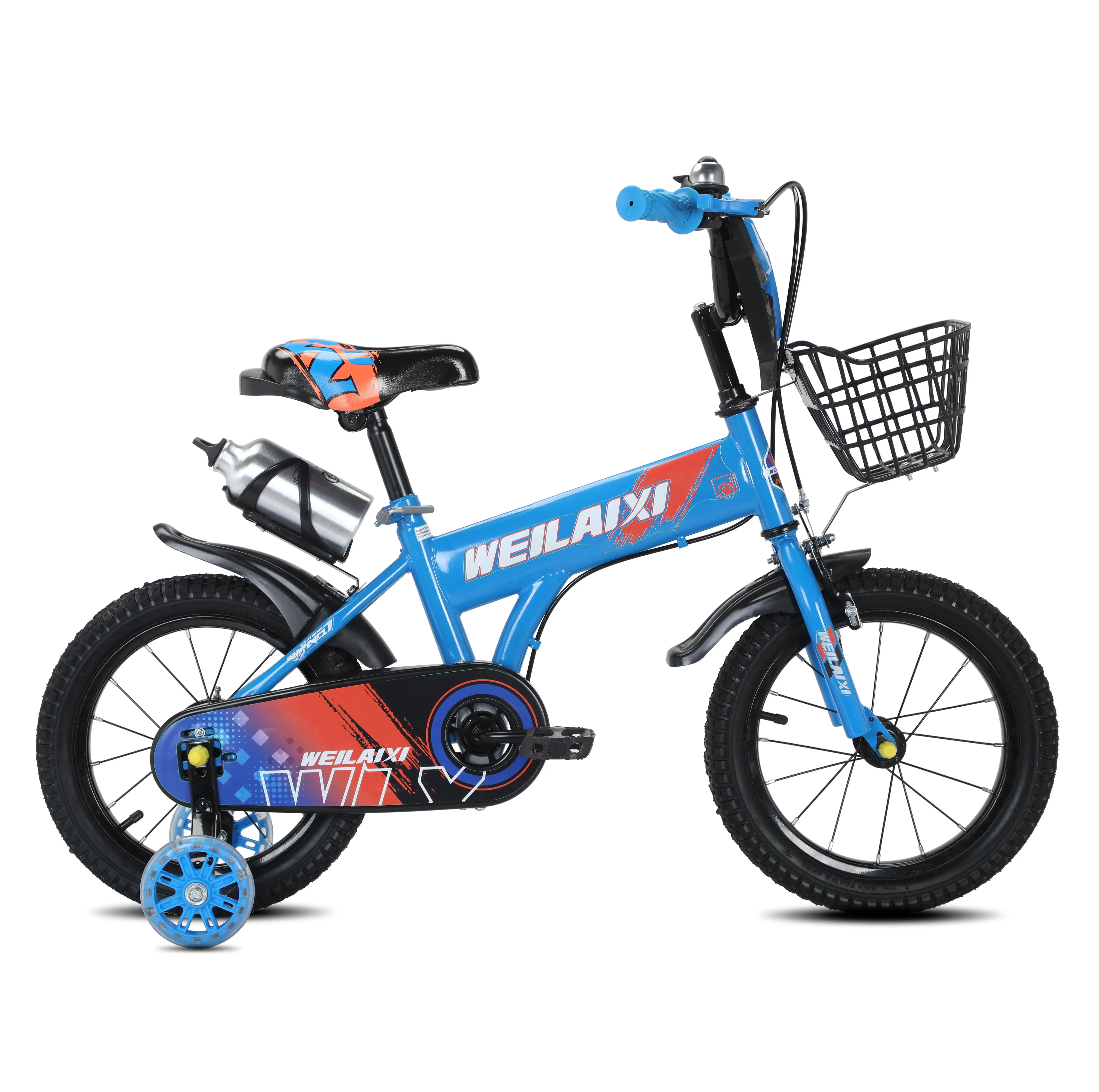 2024 Kids Bike for 2 to 5 Years 10 Years+ durability 12 inches Steel Fork Ordinary Pedal Disc Brake System Single Speed