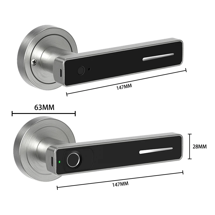 smart bedroom wifi electronic intelligent tuya waterproof keyless biometric security electric smart door lock