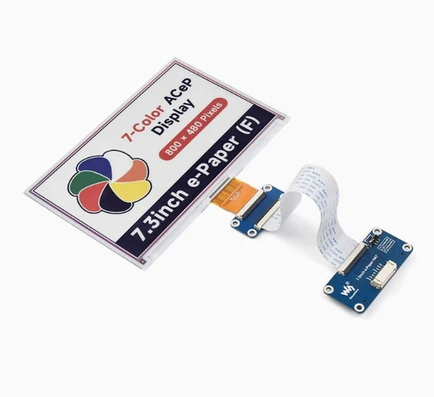 7.3inch e-Paper (F) 7.3-inch 7-color electronic ink screen module label screen SPI communication