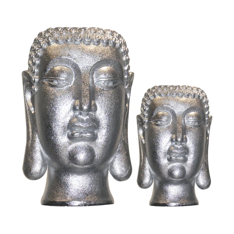 Luxury Gold Silver White Buddha Statue Home Decor Planter Pots Large Resin Buddha Statue Sculpture