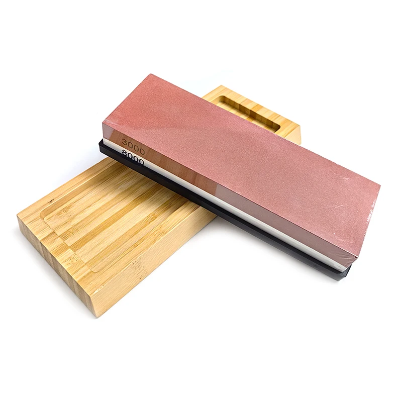 High Quality 4 Stage Whetstone Knife Sharpener Stone Kit 2 Side Grit 400/1000 3000/8000- Sharpening Stone Set